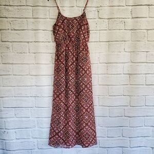 Xhiliration geometric maxi dress
